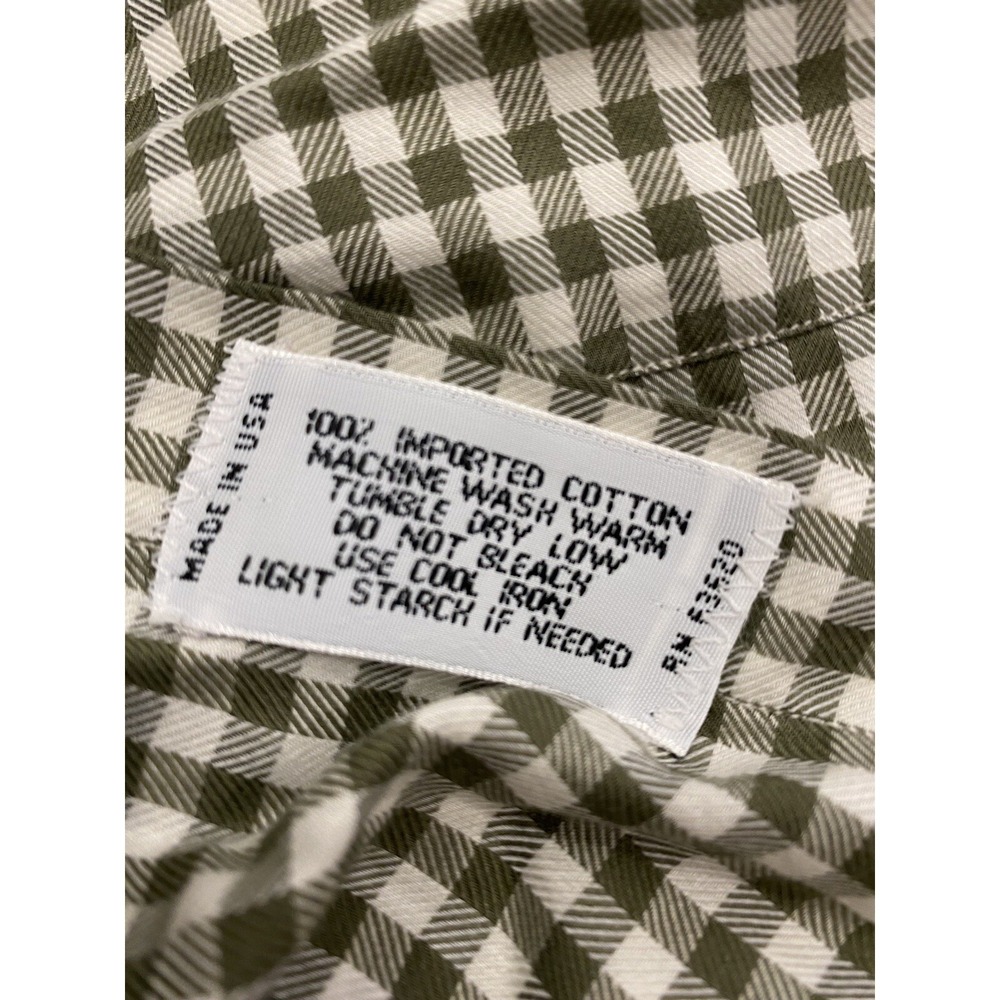 Bullock & Jones Shirt Mens XXL Green Plaid Check Button Up San Francisco 2XL - Picture 7 of 7